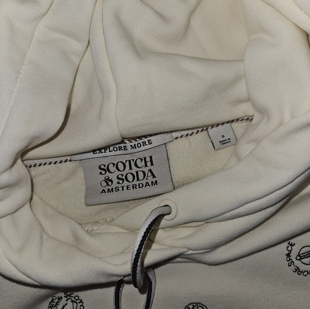 Scotch & Soda Graphic Hooded Sweatshirt Small - Picture 7 of 7